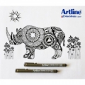 Εικόνα της ΜΑΡΚΑΔΟΡΟΣ ARTLINE ΑΚΙΔΑΣ ΣΧΕΔΙΟΥ DRAWING SYSTEM 0.1 ΕΚ-23 ΜΑΥΡΟ