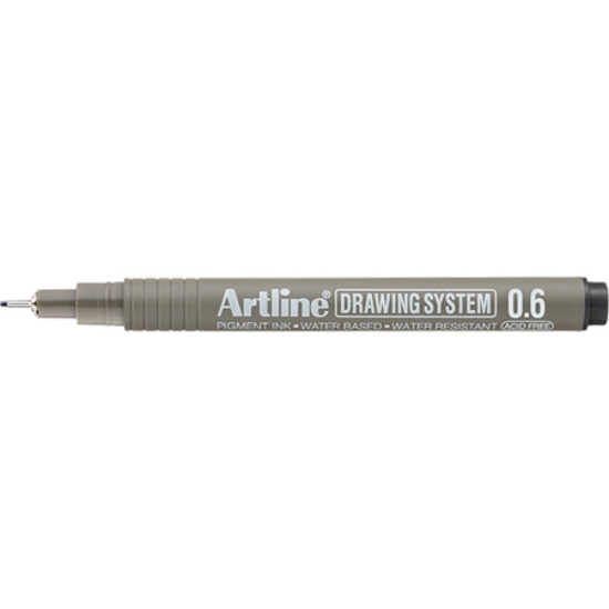 Picture of MARKER ARTLINE DRAWING NIB DRAWING SYSTEM 0.6 EK-23 BLACK