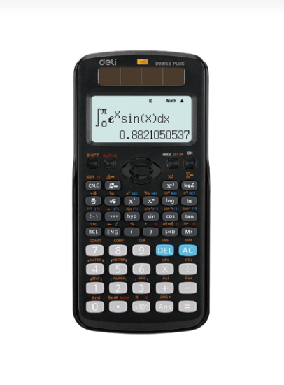 Picture of CALCULATOR SCIENTIFIC 417 FUNCTIONS 17.2x8.3x1.76cm BLACK DELI