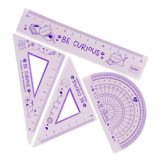 Picture of Geometry set small Kitty - You Rule! Legami