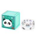 Picture of Desk storage & Organizer box stackable cutie cube Panda Legami
