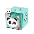 Picture of Desk storage & Organizer box stackable cutie cube Panda Legami