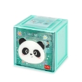 Picture of Desk storage & Organizer box stackable cutie cube Panda Legami