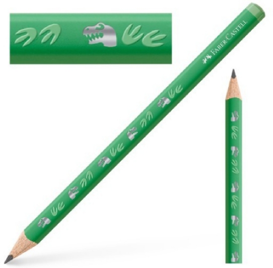 Picture of Pencil Faber Castell Jumbo Dinosaur Green HB