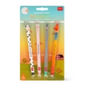 Εικόνα της Σετ 4 στυλο τζελ που σβήνουν Back2School Limited Edition - Farm Sweet Farm Legami