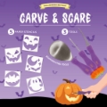 Εικόνα της Σετ σκαλίσματος Κολοκύθας Halloween Carve & Scare Legami