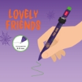 Εικόνα της Στυλό Gel decorative Αράχνη Halloween - Lovely Friends Limited Edition Legami