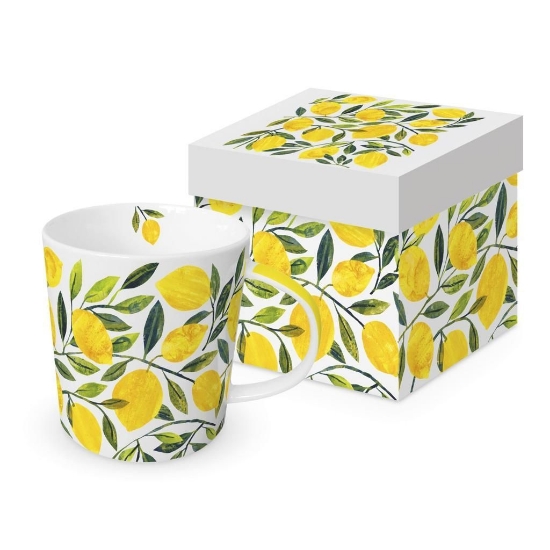 Picture of MUG WITH LEMONS TRACEY/S CITRONELLA