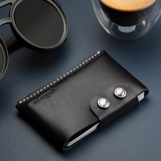 Εικόνα της Πορτοφόλι Hobby line Italia Leather Pularys Μαύρο