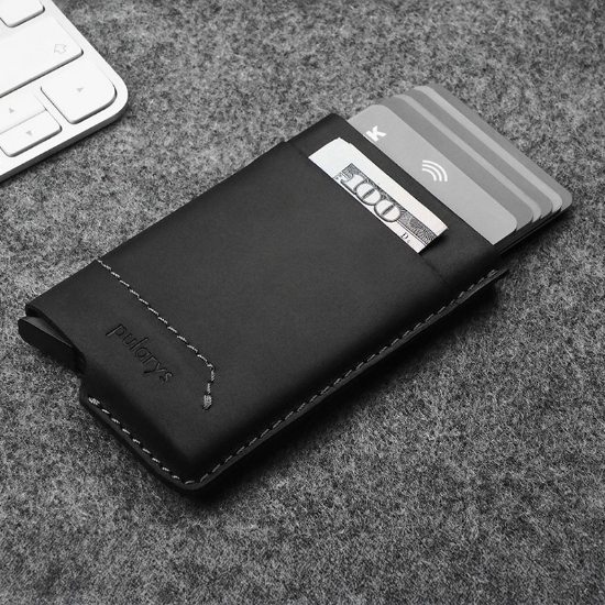 Εικόνα της Πορτοφόλι Gobi line Hunter Leather Pularys Μαυρο