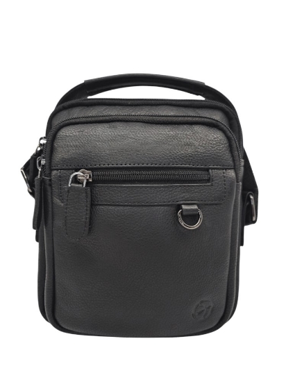 Picture of Leather Shoulder Bag 17x20x5 cm – Daston Black