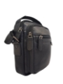 Picture of Leather Shoulder Bag 17x20x5 cm – Daston Black
