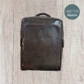 Picture of Professional Leather Backpack Daston Vintage Saddle Leather Gray/Black