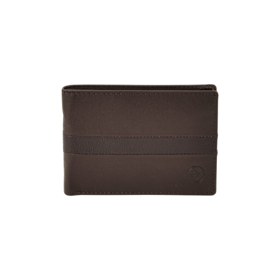 Εικόνα της Πορτοφόλι Δερμάτινο Daston Καφέ
