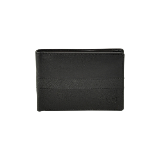 Εικόνα της Πορτοφόλι Δερμάτινο Daston Μαύρο