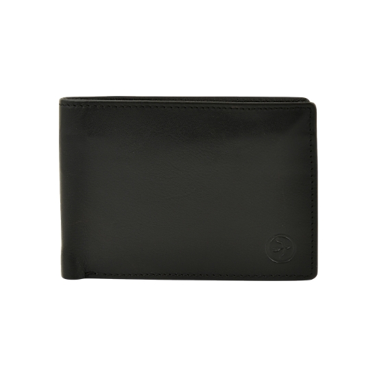 Εικόνα της Πορτοφόλι Δερμάτινο Daston Μαύρο
