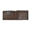 Εικόνα της Πορτοφόλι Δερμάτινο Daston Καφέ