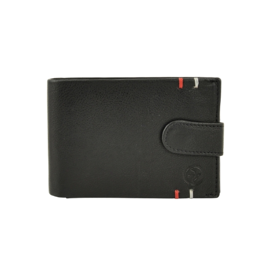 Εικόνα της Πορτοφόλι Δερμάτινο Daston Μαύρο