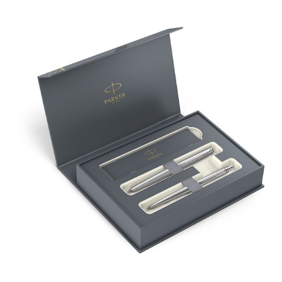 Picture of FOUNTAIN PEN + BALLPEN PARKER JOTTER CR DUO STAINLESS STEEL CT