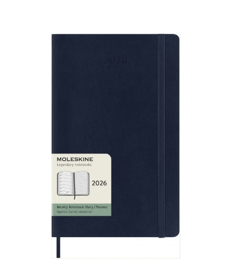 Εικόνα της Moleskine 12M 2026 Hμερολόγιο Εβδομαδιαιο Large 13x21 Blue Μαλακό Εξώφυλλο