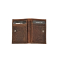 Εικόνα της Πορτοφόλι Δερμάτινο Μικρό Daston Καφέ Hunter