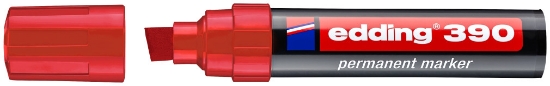 Picture of EDDING 390 GIANT PERMANENT MARKER RED CHISEL TIP