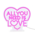 Εικόνα της Επιγραφή LED με εφέ Neon All You Need is Love - It's A Sign Legami