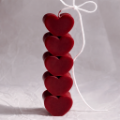 Picture of Handmade Easter Candle Heart Red