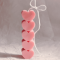 Picture of Handmade Easter Candle Heart Pink