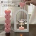 Picture of Handmade Easter Candle Heart Pink