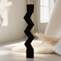 Εικόνα της Λαμπάδα Χειροποίητη Zig Zag Black Αρωματική