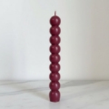 Picture of Handmade Easter Candle Pearls Burgundy Scented
