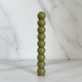 Picture of Handmade Easter Candle Pearls Olive Scented