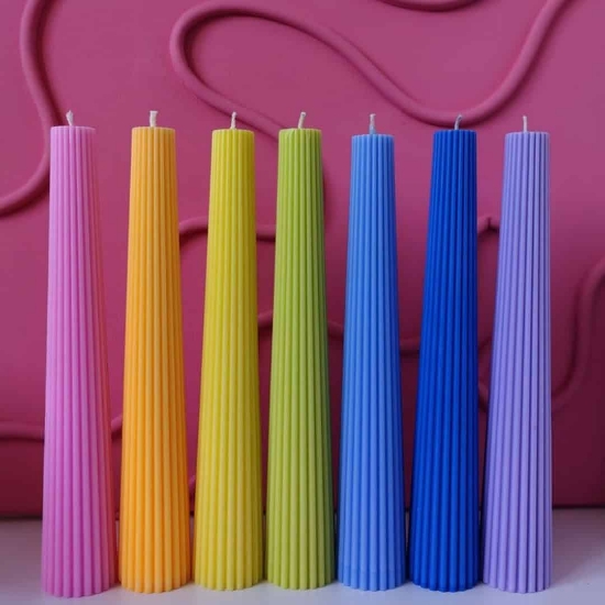 Εικόνα της Λαμπάδα Χειροποίητη Earth Light Blue Αρωματική