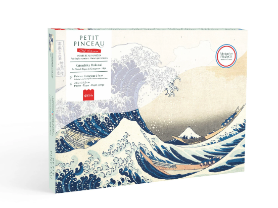 Εικόνα της Σετ Ζωγραφικής με Αριθμούς – Petit Pinceau – The Great Wave off Kanagawa by Katsushika Hokusai La Petite Epicerie