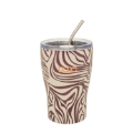 Εικόνα της ΚΟΥΠΑ ΘΕΡΜΟΣ POLO BEIGE WITH PURPLE ANIMAL PRINT LEOPARD LINES COFFEE MUG 350ML 949024-8484