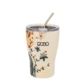 Εικόνα της ΚΟΥΠΑ ΘΕΡΜΟΣ POLO BEIGE WITH FLOWERS COFFEE MUG 350ML 949024-8481
