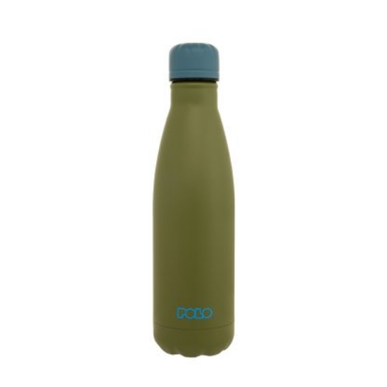 Εικόνα της ΘΕΡΜΟΣ POLO ΔΙΧΡΩΜΟ ΧΑΚΙ/ΜΠΛΕ STAINLESS STEEL 500ML 949004-6558