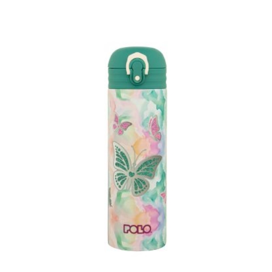 Εικόνα της ΘΕΡΜΟΣ BUTTERFLIES 2026 STAINLESS STEEL JUNIOR II 500ML POLO 949033-8419