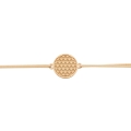 Εικόνα της Βραχιόλι FLOWER OF LIFE “Little Companion” Επιχρυσωμένο