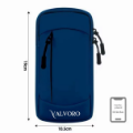 Εικόνα της Τσαντάκι άθλησης ή ώμου 2 σε 1 Slim Valvoro 10,5x19 cm Μπλε