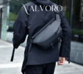 Εικόνα της Τσαντάκι Crossbody Valvoro 20x30x11 cm Μαύρο