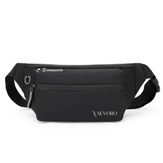 Εικόνα της Τσαντάκι Μέσης 30x13cm Valvoro Μαύρο