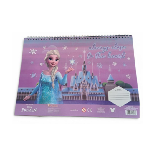 Picture of PAINTING BLOCK FROZEN 2 - ELSA ALWAYS CLOSE TO THE HEART 23X33 40 SHEETS STICKERS-STENCIL