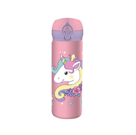 Εικόνα της Παγούρι Θερμός Unicorn Ανοξείδωτο 500 ml με καλαμάκι Must Team
