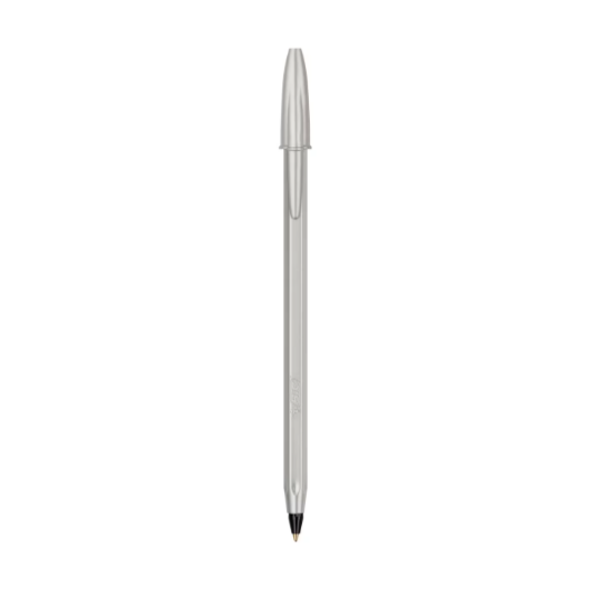 Εικόνα της ΣΤΥΛΟ BIC CRISTAL GLACE ΑΣΗΜΙ ΜΑΤ ΜΑΥΡΟ ΜΕΛΑΝΙ 1.0MM