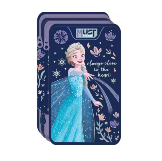 Εικόνα της Σχολική Κασετίνα Τριπλή Γεμάτη Disney Frozen Always Close To The Heart Must Team