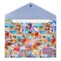 Εικόνα της Φάκελος κουμπί Εγγράφων Fold & Order – Travel Stickers Legami