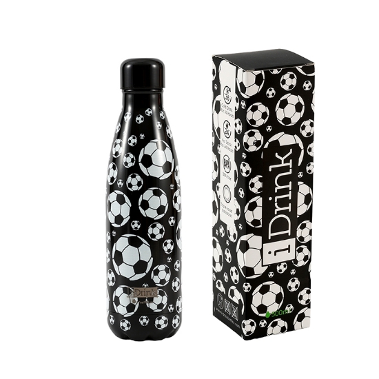 Picture of CANTEEN i DRINK ID0459 THERM BOTTLE 500ml FOOTBALL