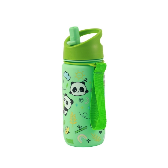 Εικόνα της ΠΑΓΟΥΡΙ ΜΕ ΚΑΛΑΜΑΚΙ i DRINK ID0561A THERM BOTTLE 420ml PANDA